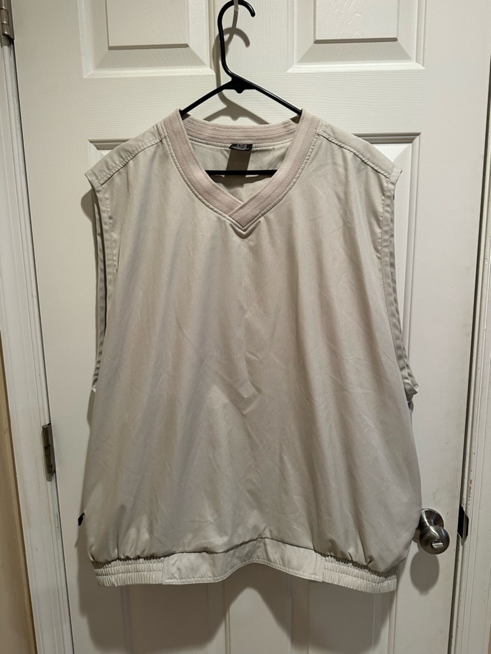 Vintage Nike Golf Men’s XXL 2XL Travis Scott Mini Swoosh Cream Sleeveless Vest
